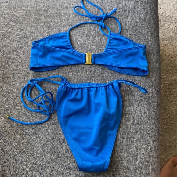 Brand New XS/M Sommer Swim Xena bikinis set Sirius blue halter cheeky thong - Picture 7 of 13
